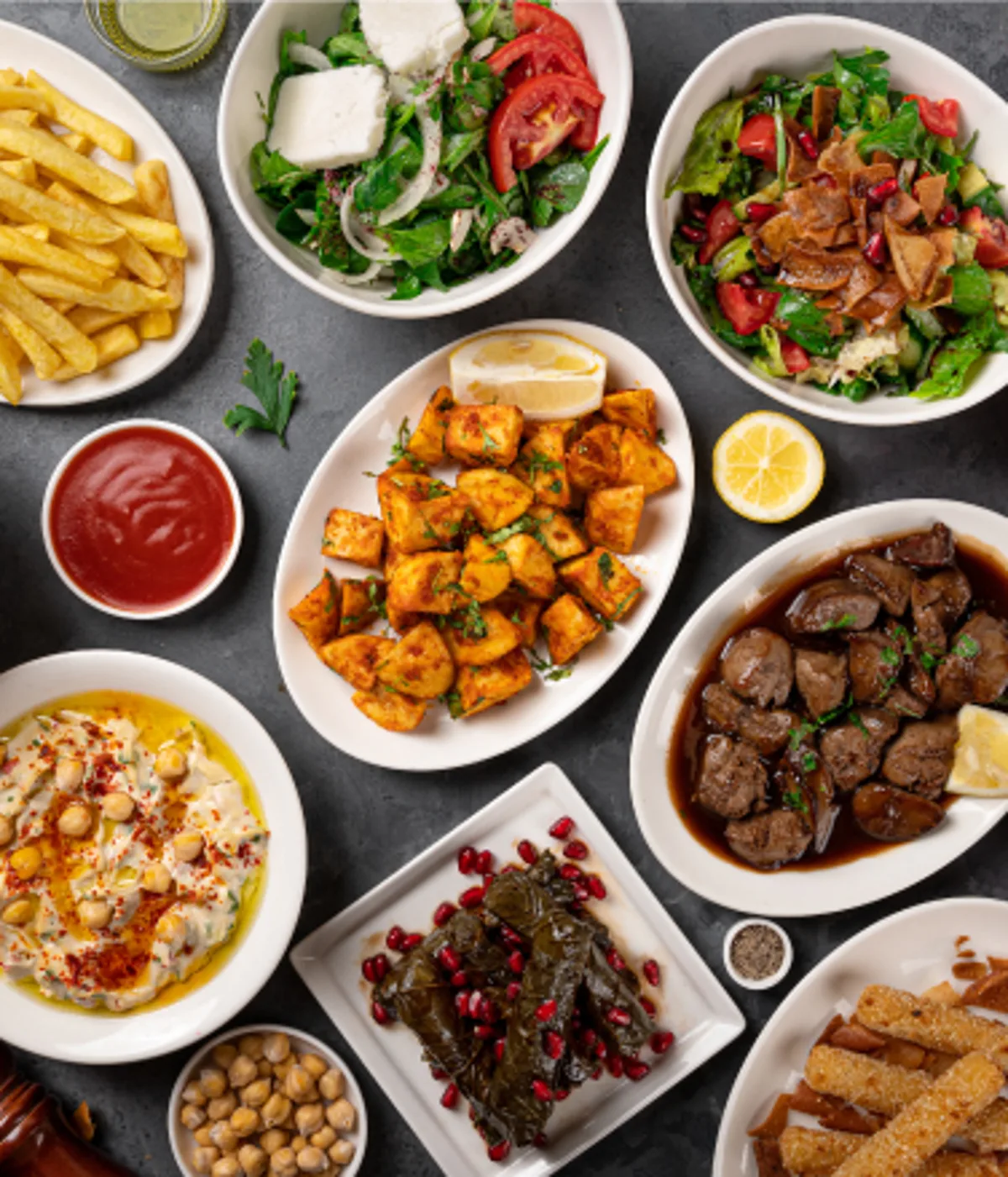 Al Awas appetizers spread